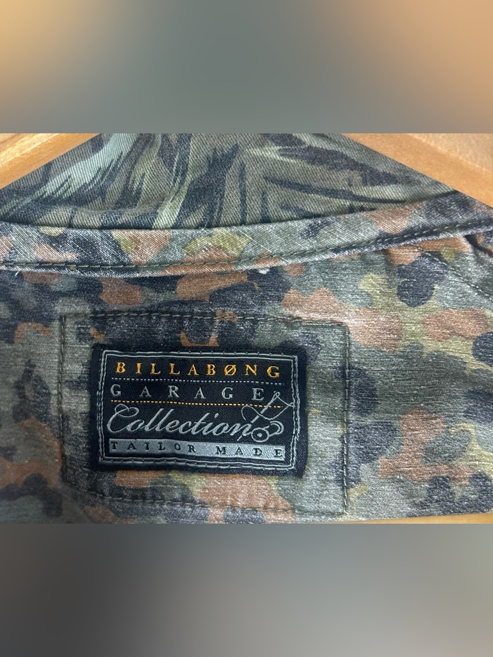 Billabong Garage Collection Men’s Fleck Jacket Sz M Camo Zip Up Corduroy VTG Y2K - Picture 13 of 15